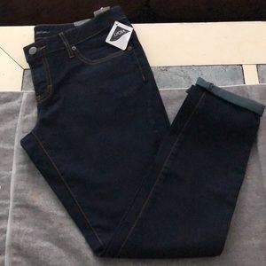 Mossimo New blue ankle skinny jeans ultra low rise, size 12P.